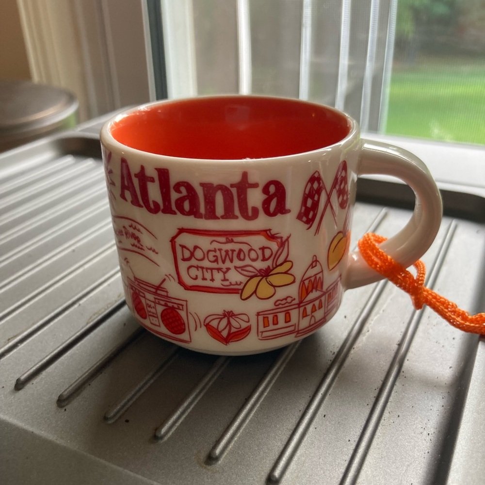 Starbucks Atlanta Been There Series Across the Globe Mini Mug Ornament, 2 fl oz